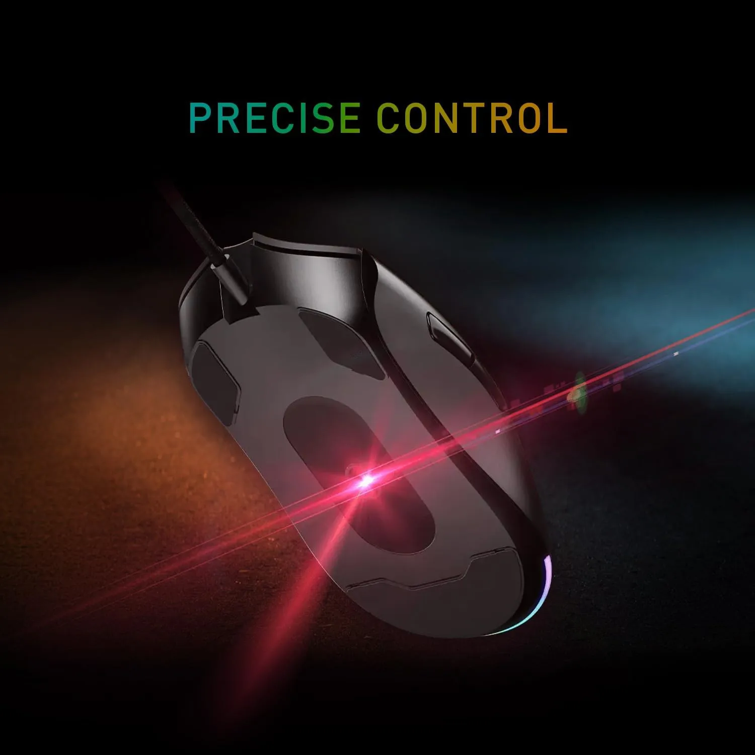 MSI Forge GM320 Gaming Mouse, 12800 DPI, 20M+ Clicks Micro Switch, Optical Sensor, Ergonomic Ambitextrous Hand Design, RGB Light