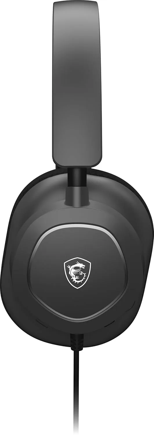 MSI Maestro 300 Gaming Headset – 40mm Neodymium Drivers, Unidirectional (Cardioid) Mic, Lightweight Comfort, Cross Platform Connectivity