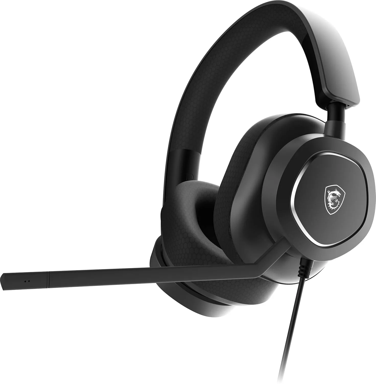 MSI Maestro 300 Gaming Headset – 40mm Neodymium Drivers, Unidirectional (Cardioid) Mic, Lightweight Comfort, Cross Platform Connectivity