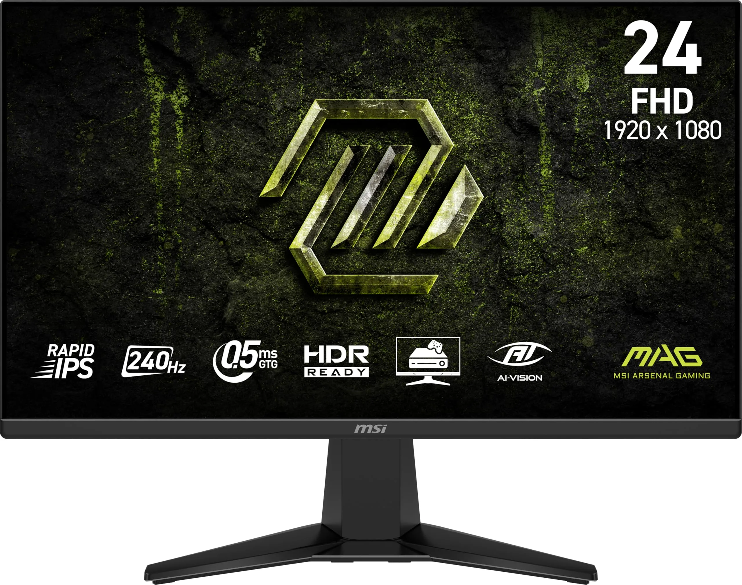 MSI MAG 245F X24 24-inch FHD 240Hz Gaming Monitor, 0.5ms, FreeSync