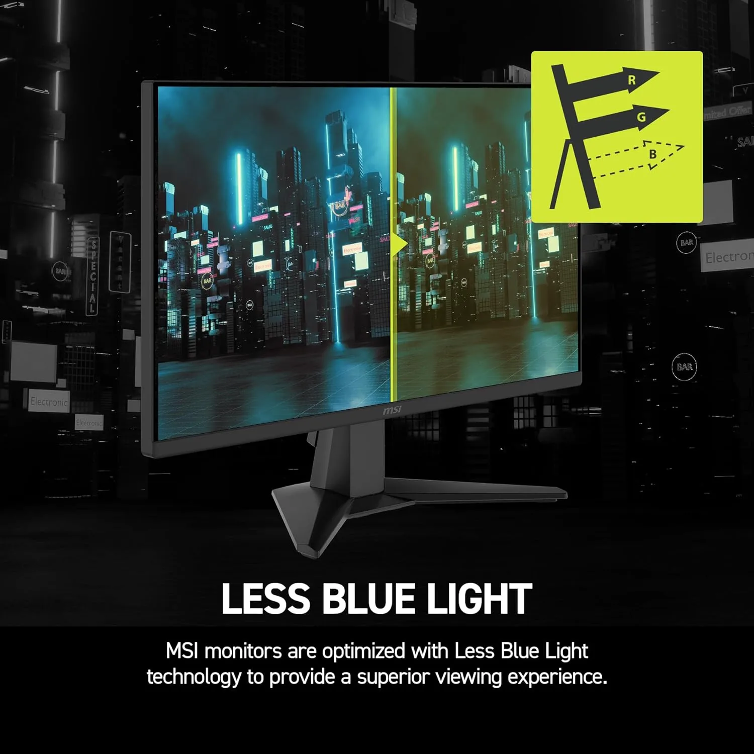 MSI MAG 245F X24 24-inch FHD 240Hz Gaming Monitor, 0.5ms, FreeSync