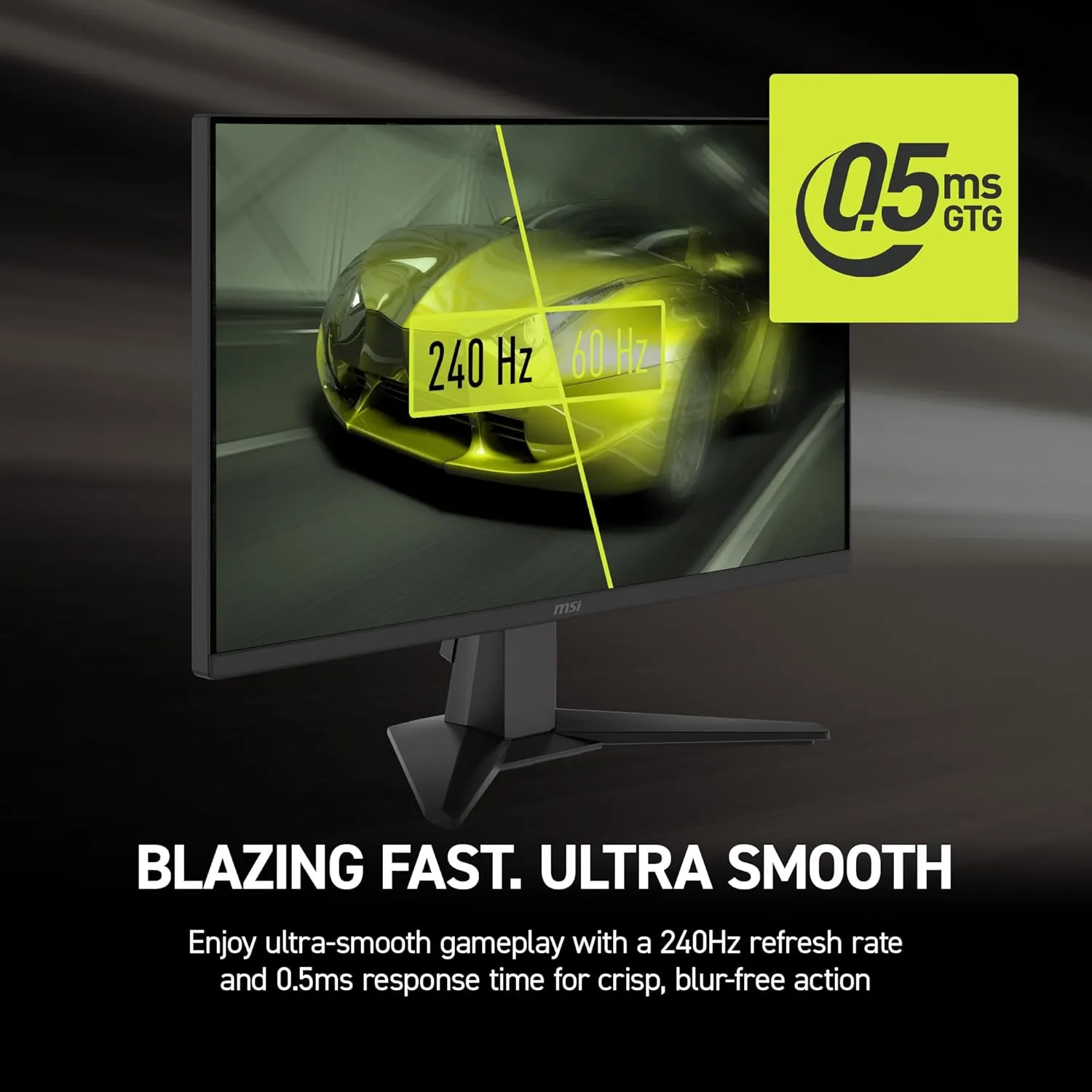 MSI MAG 245F X24 24-inch FHD 240Hz Gaming Monitor, 0.5ms, FreeSync