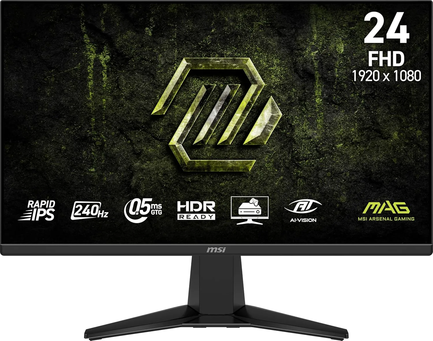 MSI MAG 245F X24 24-inch FHD 240Hz Gaming Monitor, 0.5ms, FreeSync