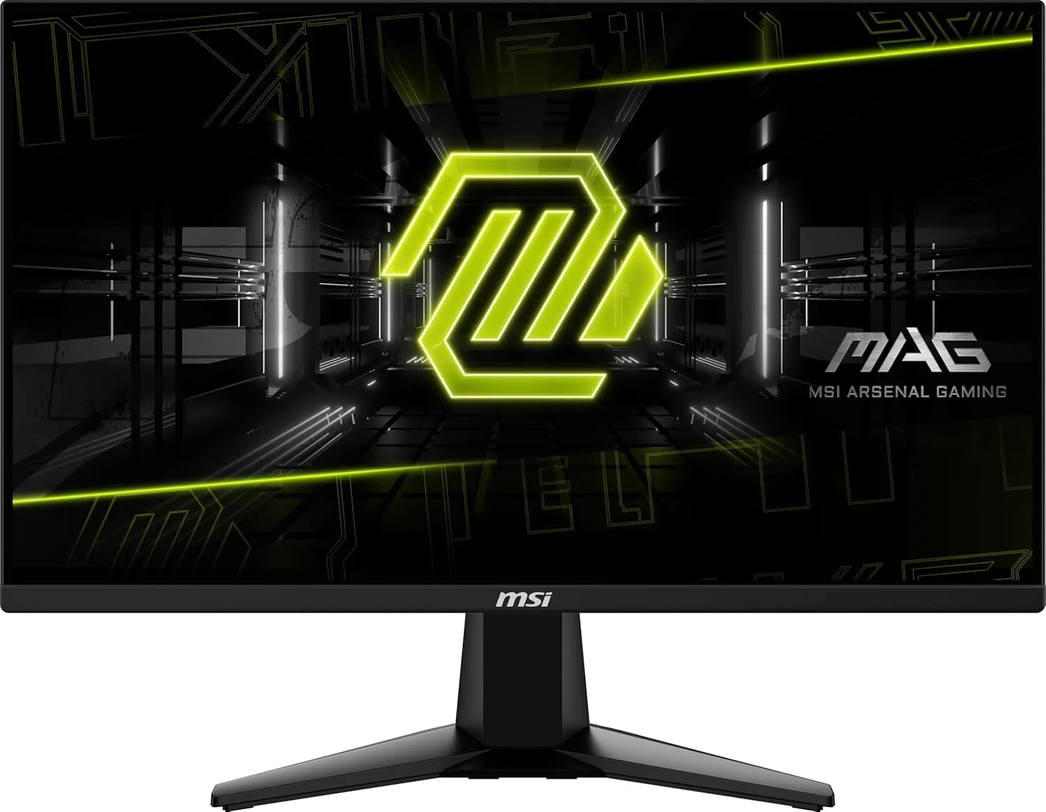 MSI MAG 255XF 25-inch 1920 x 1080 (FHD) Curved Monitor, 300Hz, HDMI, DisplayPort, VGA, VESA, Tilt, Speakers, Black