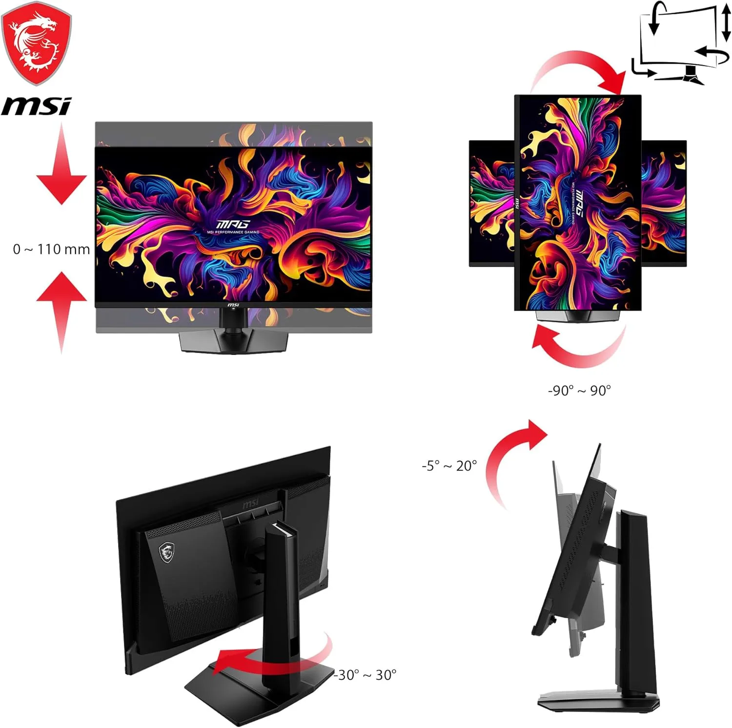 MSI MAG QD-OLED Gaming Monitor with HDR400