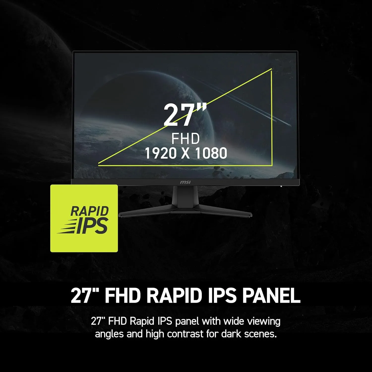 MSI MAG 272F X24 27-inch FHD Gaming Monitor - 240Hz, 0.5ms, HDR