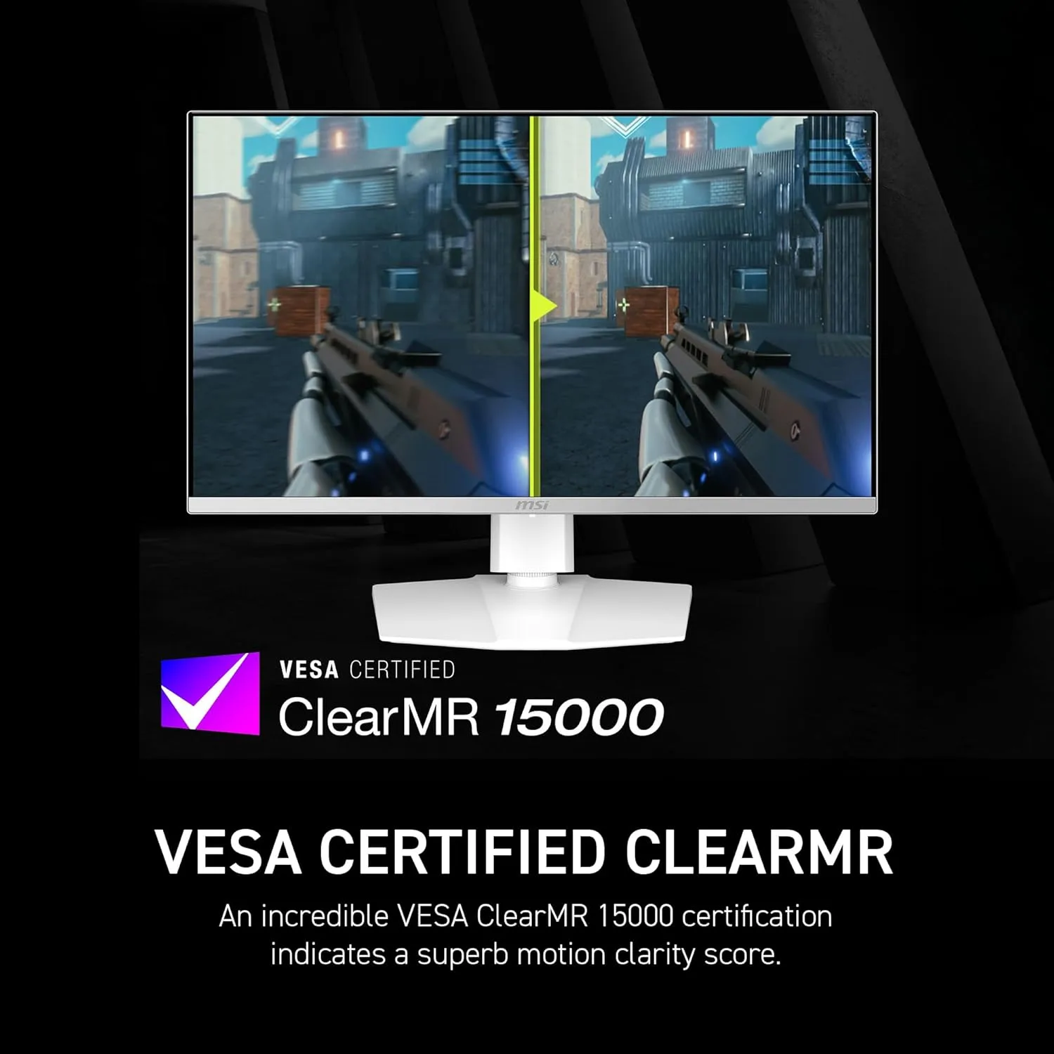 MSI MAG 272QPW 27-inch QD-OLED QHD 280Hz Gaming Monitor, White