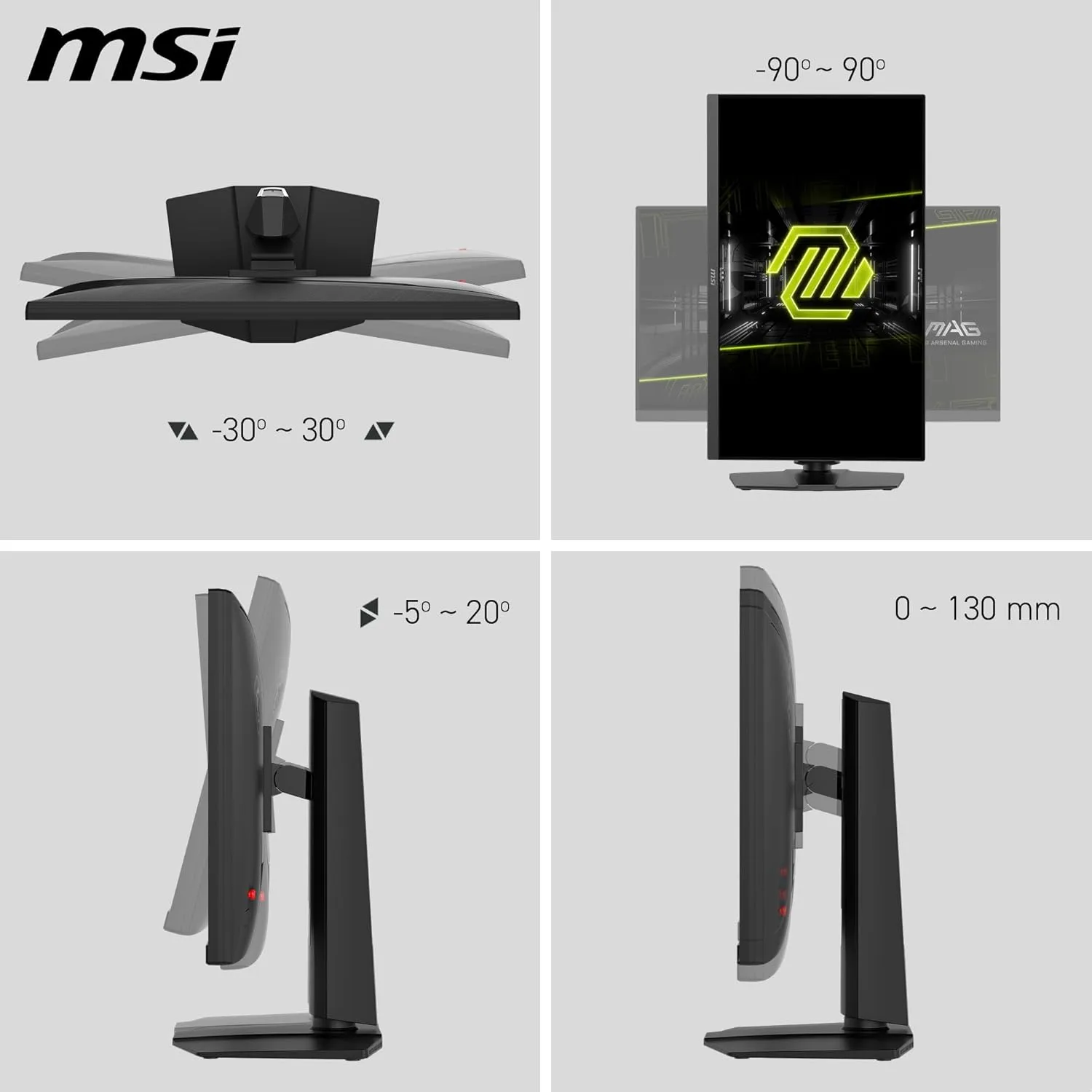 MSI MAG 272URDF E16 27-inch 3840 x 2160 (UHD) Gaming Office Monitor, 160Hz, Adaptive-Sync, HDR Ready, HDMI, VGA Port, VESA Mountable, Tilt, 4-Side Slim Bezel,0.5ms, Black