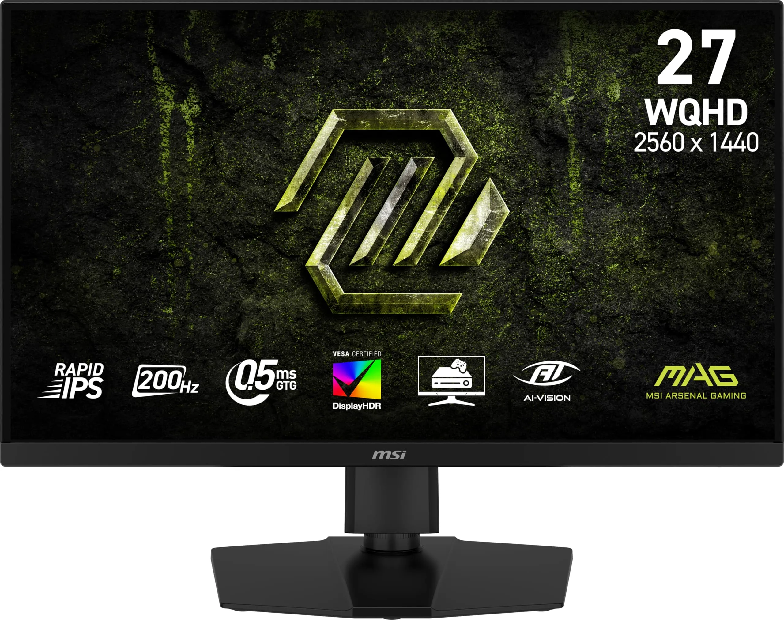 MSI MAG 274QPF E20 27-inch 2560 x 1440 WQHD Gaming Monitor, 200Hz, 0.5ms