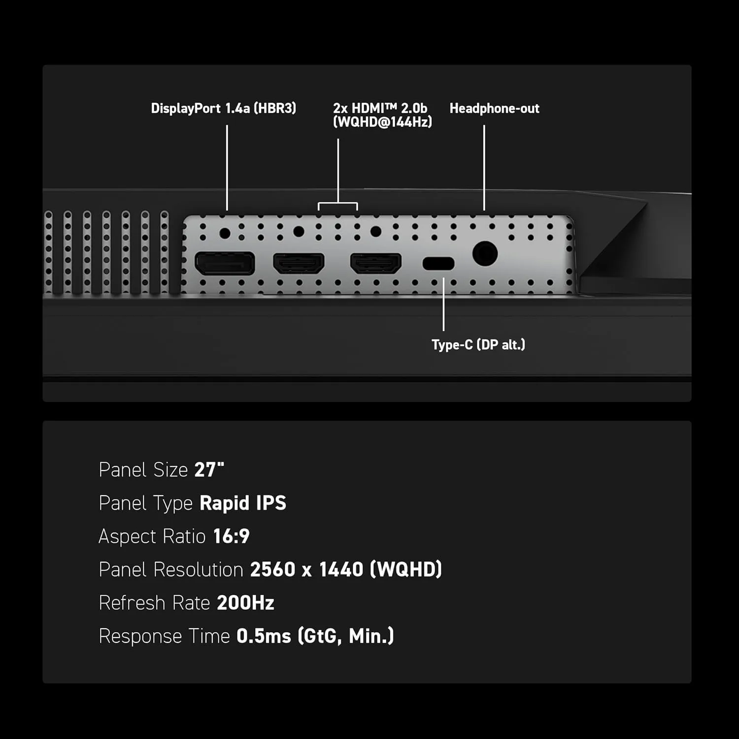 MSI MAG 274QPF E20 27-inch 2560 x 1440 WQHD Gaming Monitor, 200Hz, 0.5ms