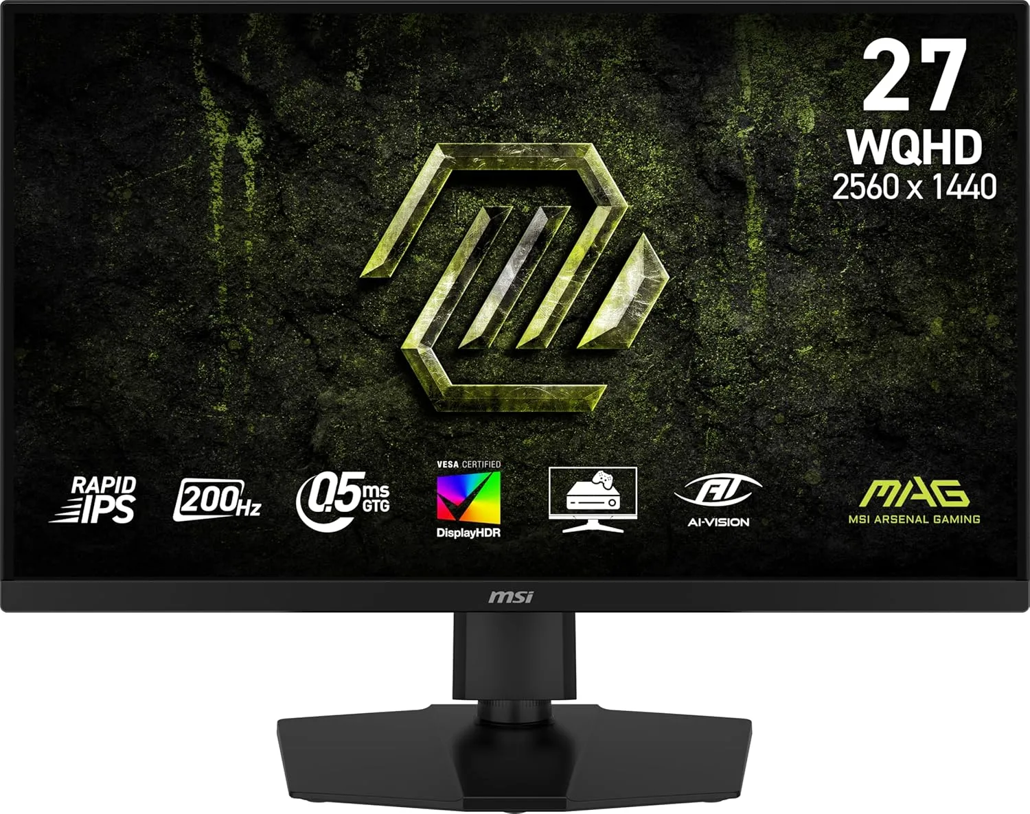 MSI MAG 274QPF E20 27-inch 2560 x 1440 WQHD Gaming Monitor, 200Hz, 0.5ms