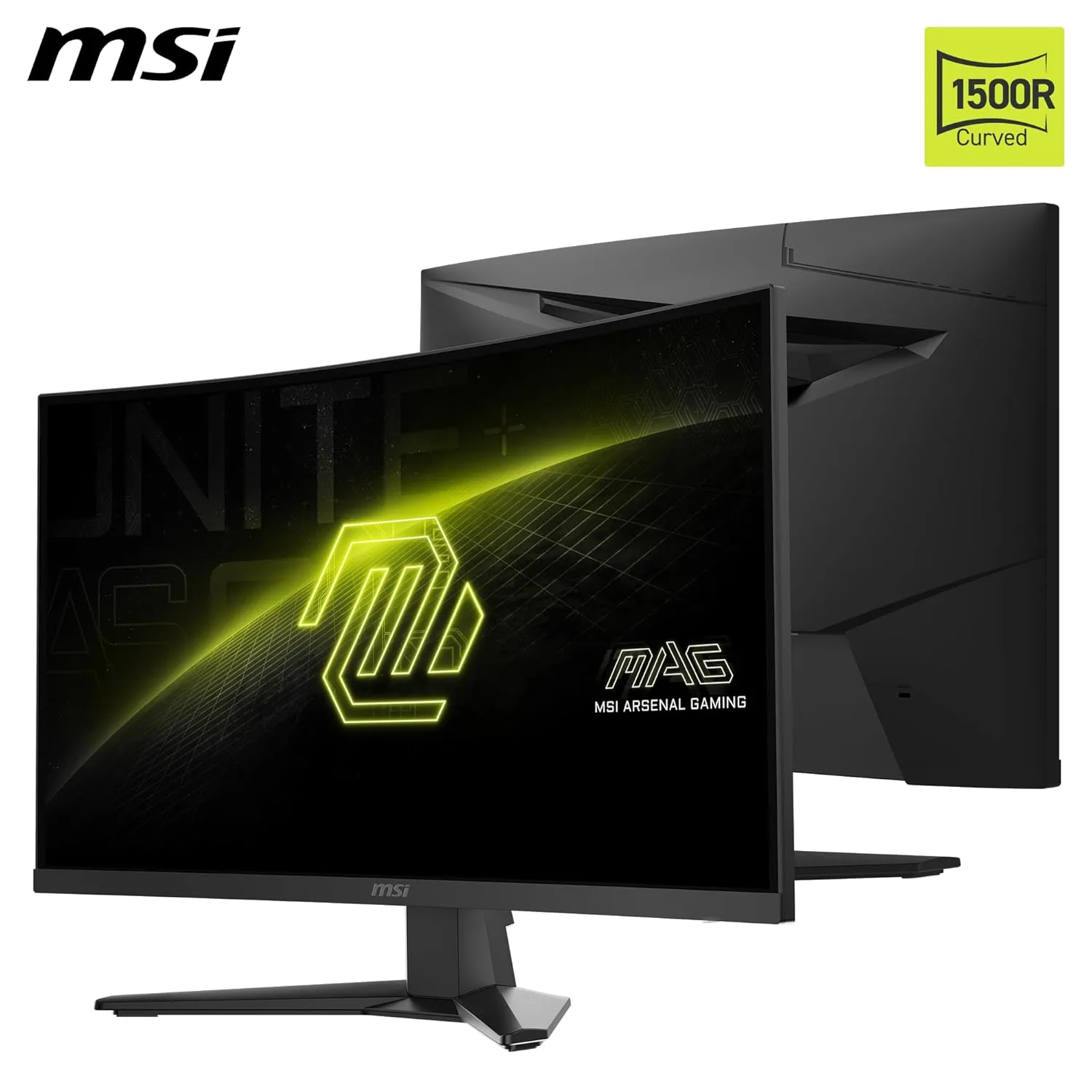 MSI MAG 275CQF E18 27-inch 2560 x 1440 (QHD) Curved Gaming Monitor, 180Hz, 0.5ms, HDMI/DisplayPort, Black