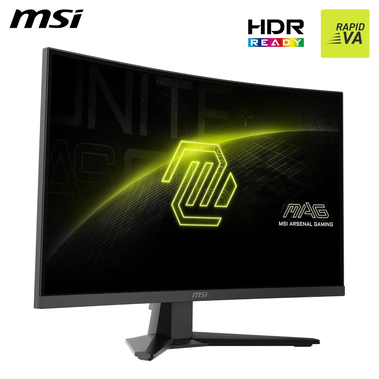 MSI MAG 275CQF E18 27-inch 2560 x 1440 (QHD) Curved Gaming Monitor, 180Hz, 0.5ms, HDMI/DisplayPort, Black