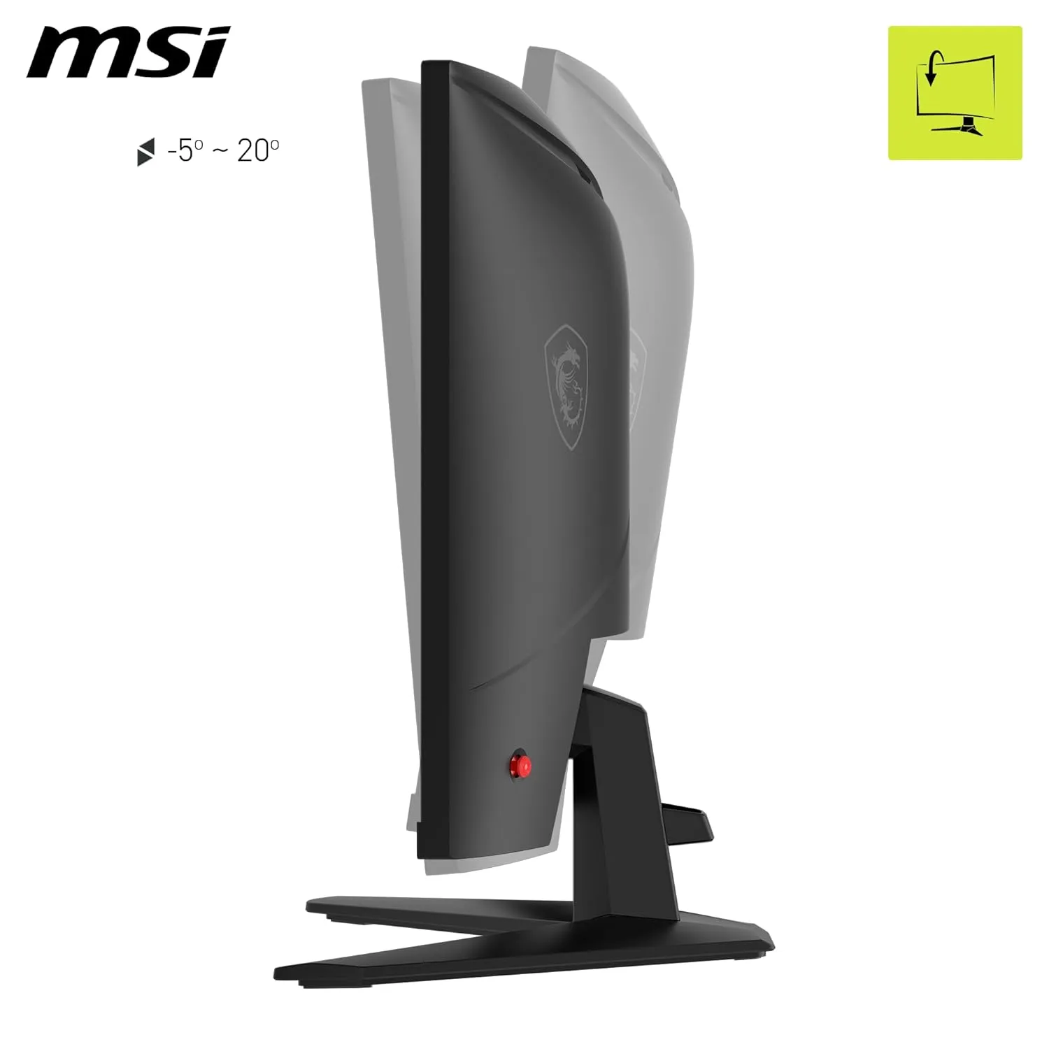 MSI MAG 275CQF E18 27-inch 2560 x 1440 (QHD) Curved Gaming Monitor, 180Hz, 0.5ms, HDMI/DisplayPort, Black