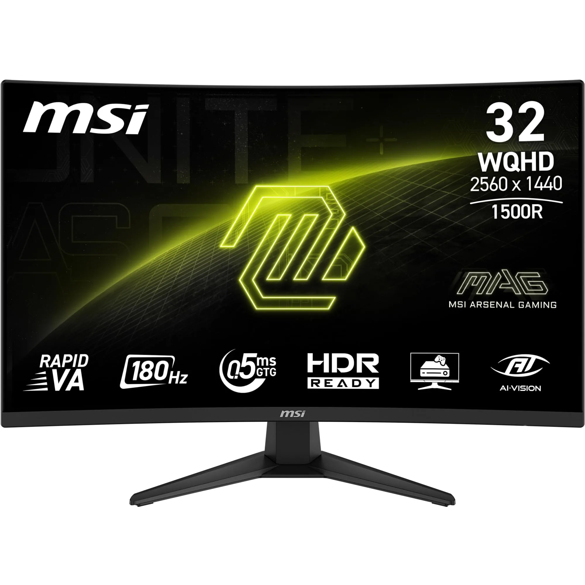 MSI MAG 321CQF E18 32-inch QHD Curved Gaming Monitor 180Hz 0.5ms