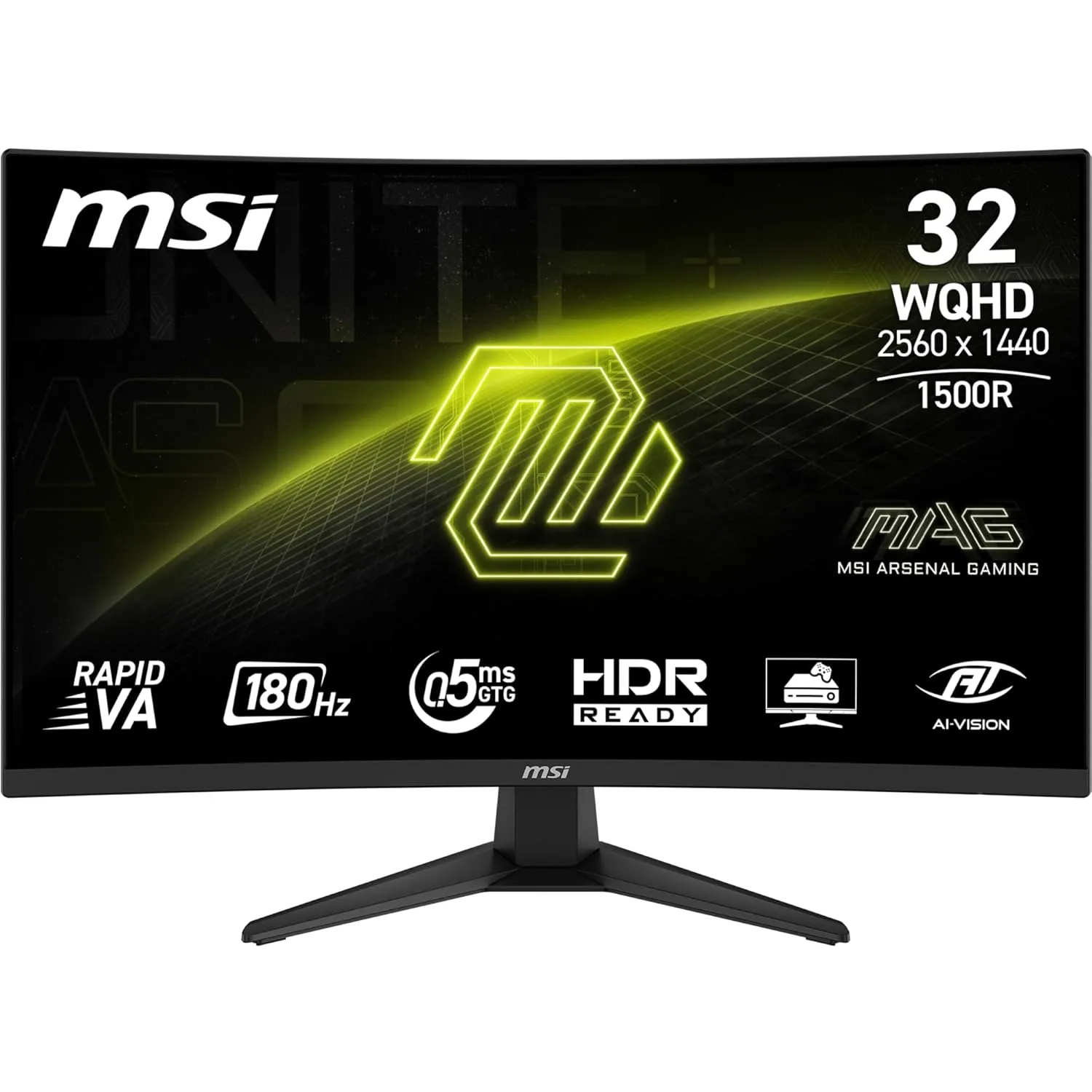 MSI MAG 321CQF E18 32-inch QHD Curved Gaming Monitor 180Hz 0.5ms