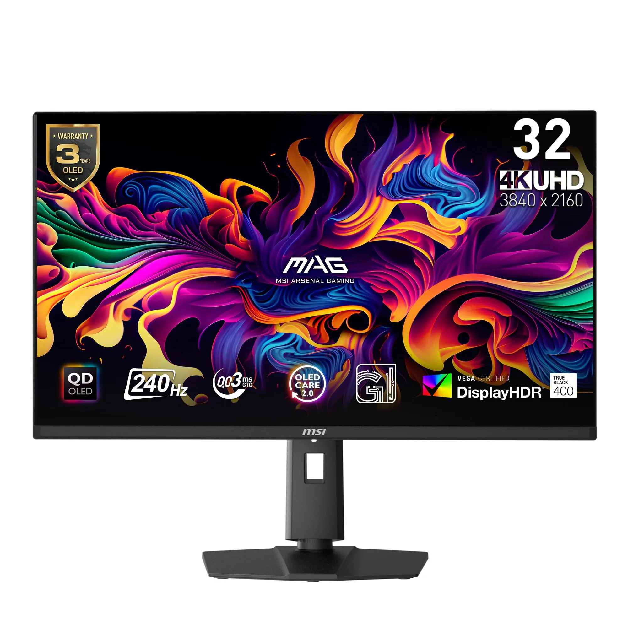 MSI MAG QD-OLED Gaming Monitor with HDR400