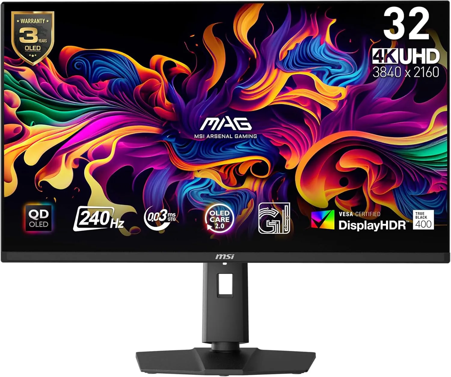 MSI MAG QD-OLED Gaming Monitor with HDR400