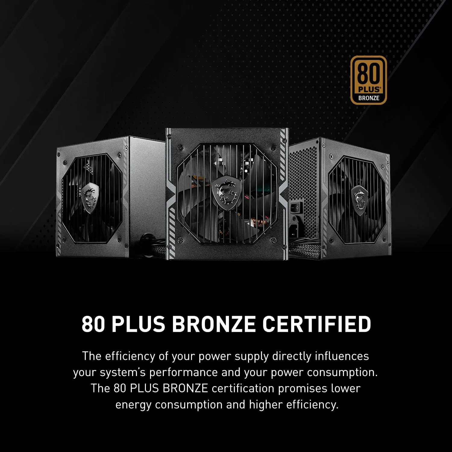 MSI MAG A Non-Modular ATX Power Supply - 80 PLUS Bronze
