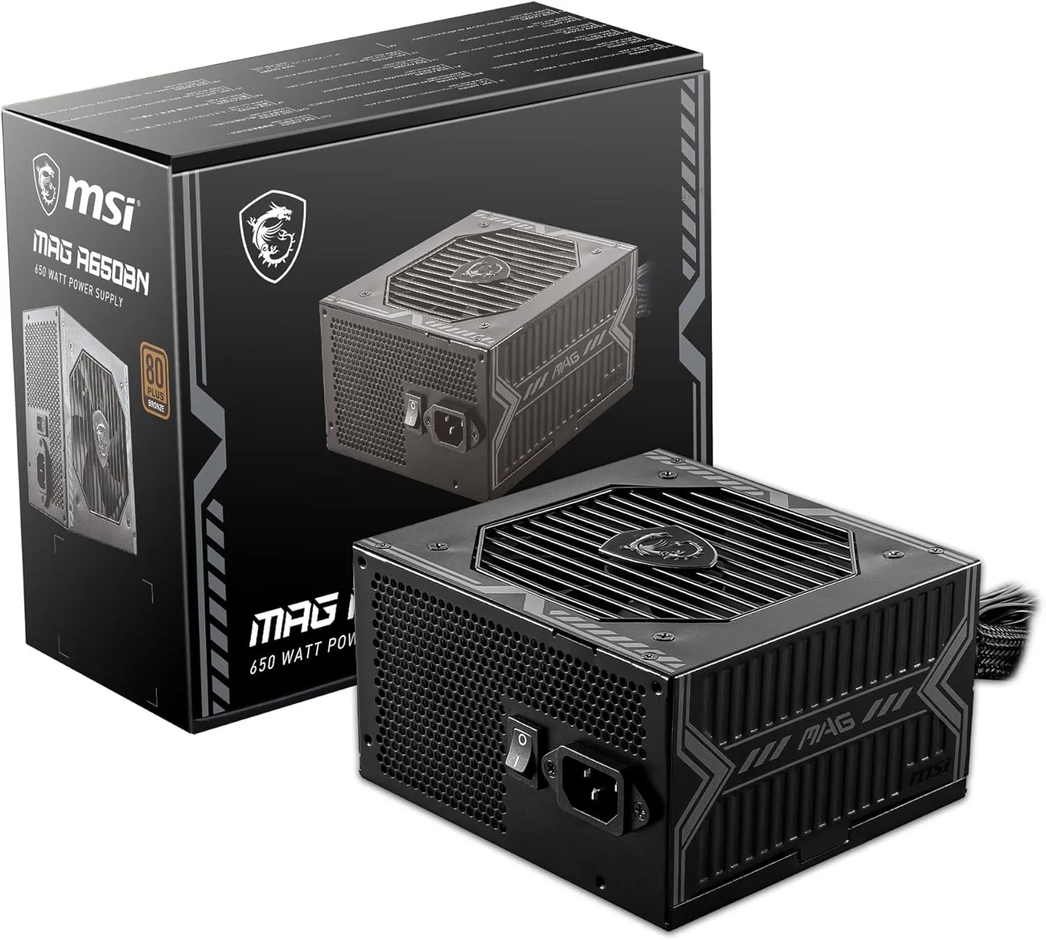 MSI MAG A Non-Modular ATX Power Supply - 80 PLUS Bronze