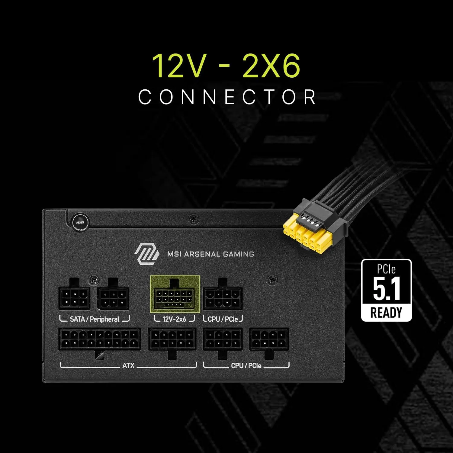MSI MAG GLS PCIE5 Fully-Modular ATX 3.1 Gaming Power Supply, 80+ Gold
