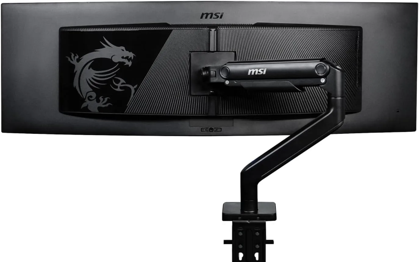MSI MAG MT201 Premium Heavy Duty Single Monitor Arm - Supports 17-49", 44 lb Capacity