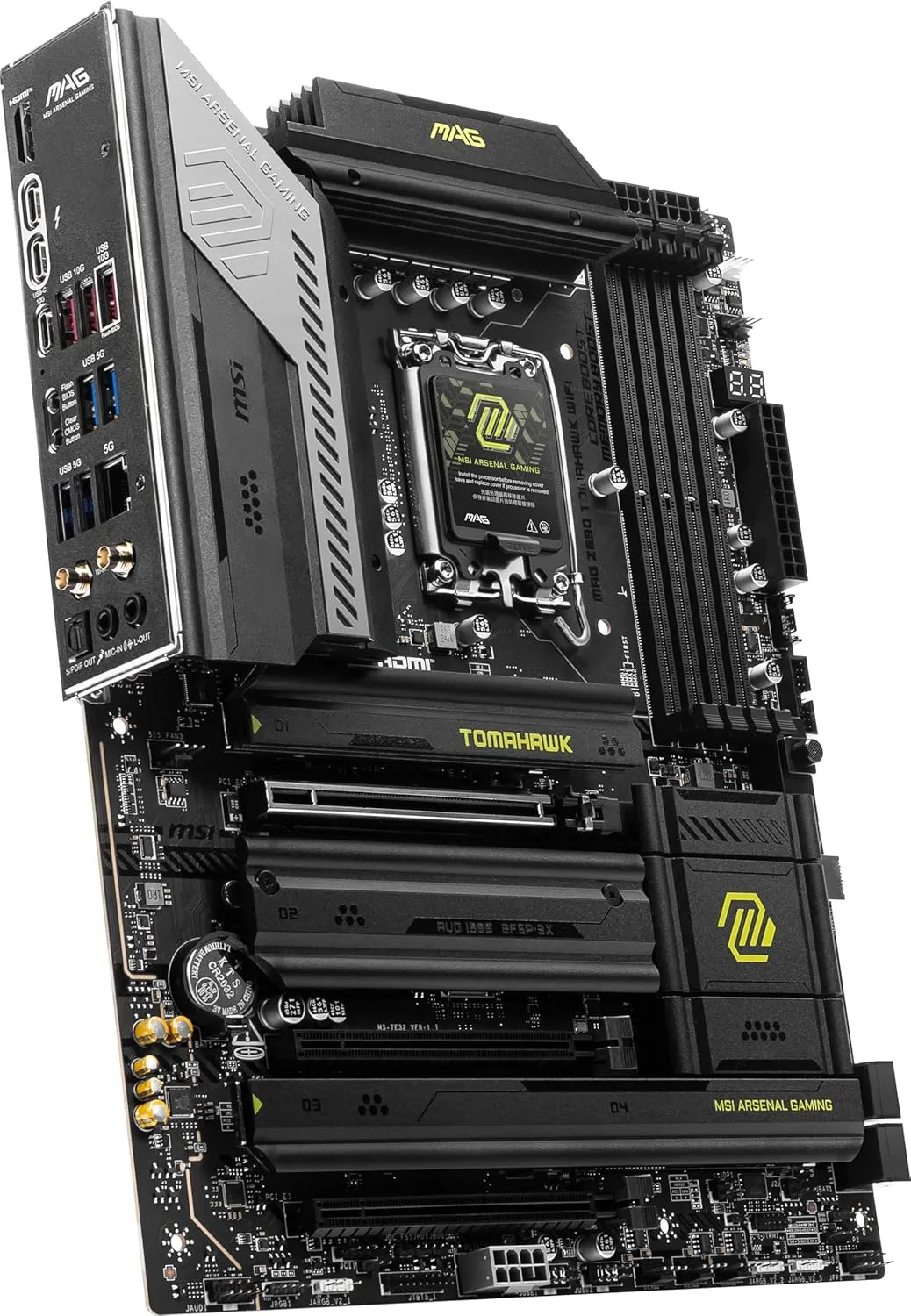 MSI MAG Z890 Tomahawk WiFi Gaming Motherboard (LGA 1851, DDR5, PCIe 5.0, Wi‑Fi 7)