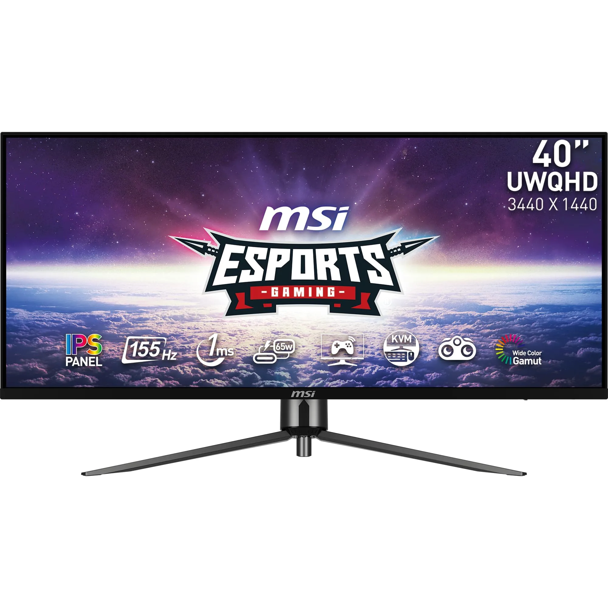 MSI MAG401QR 40" Gaming Monitor 3440x1440 UWQHD IPS 155Hz
