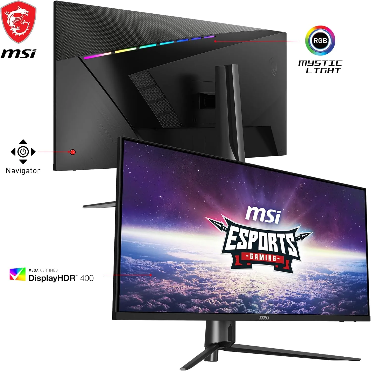 MSI MAG401QR 40" Gaming Monitor 3440x1440 UWQHD IPS 155Hz