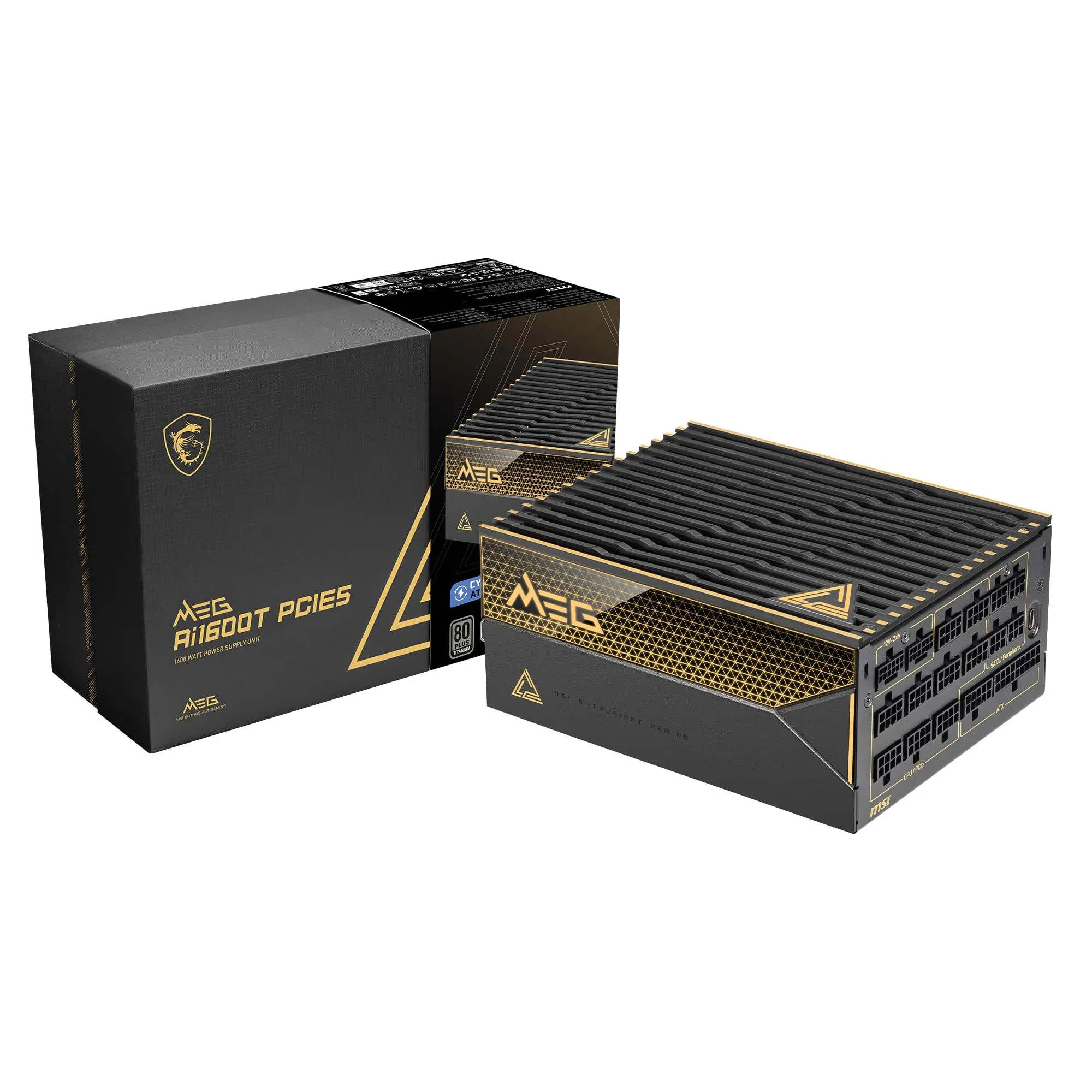 MSI MEG Ai1600T PCIE5 Fully Modular 1600W 80+ Titanium Power Supply