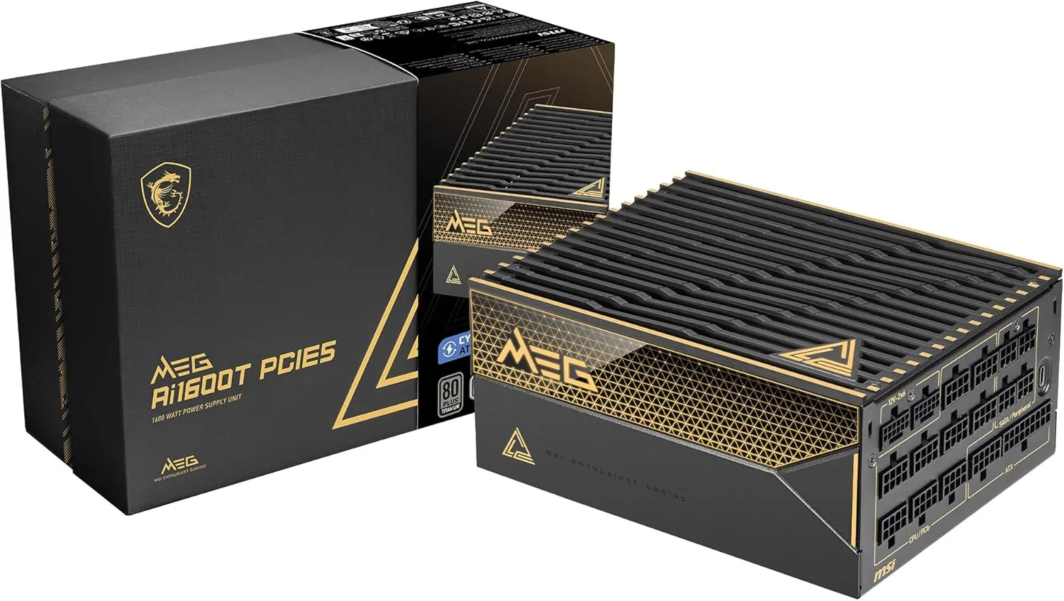 MSI MEG Ai1600T PCIE5 Fully Modular 1600W 80+ Titanium Power Supply