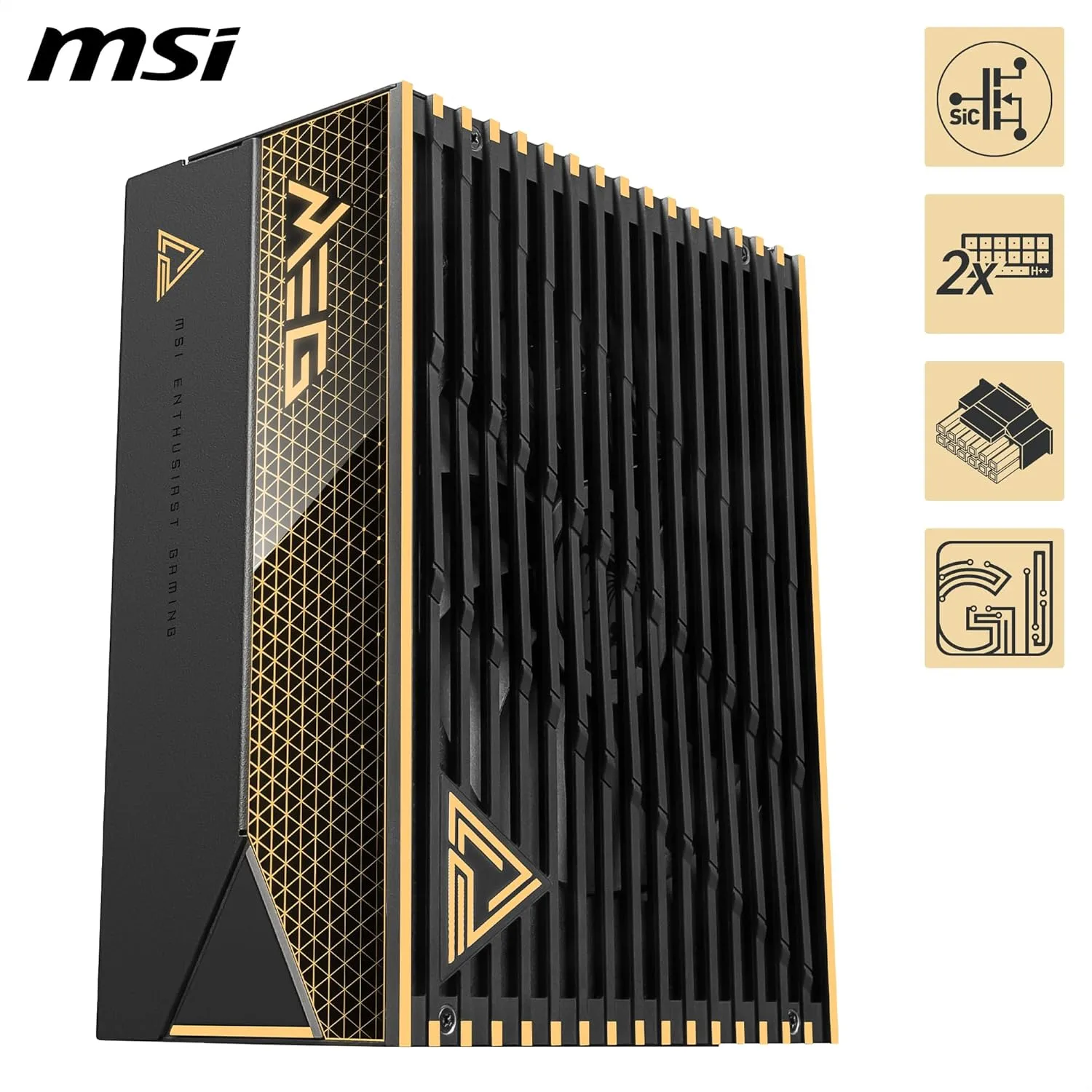 MSI MEG Ai1600T PCIE5 Fully Modular 1600W 80+ Titanium Power Supply