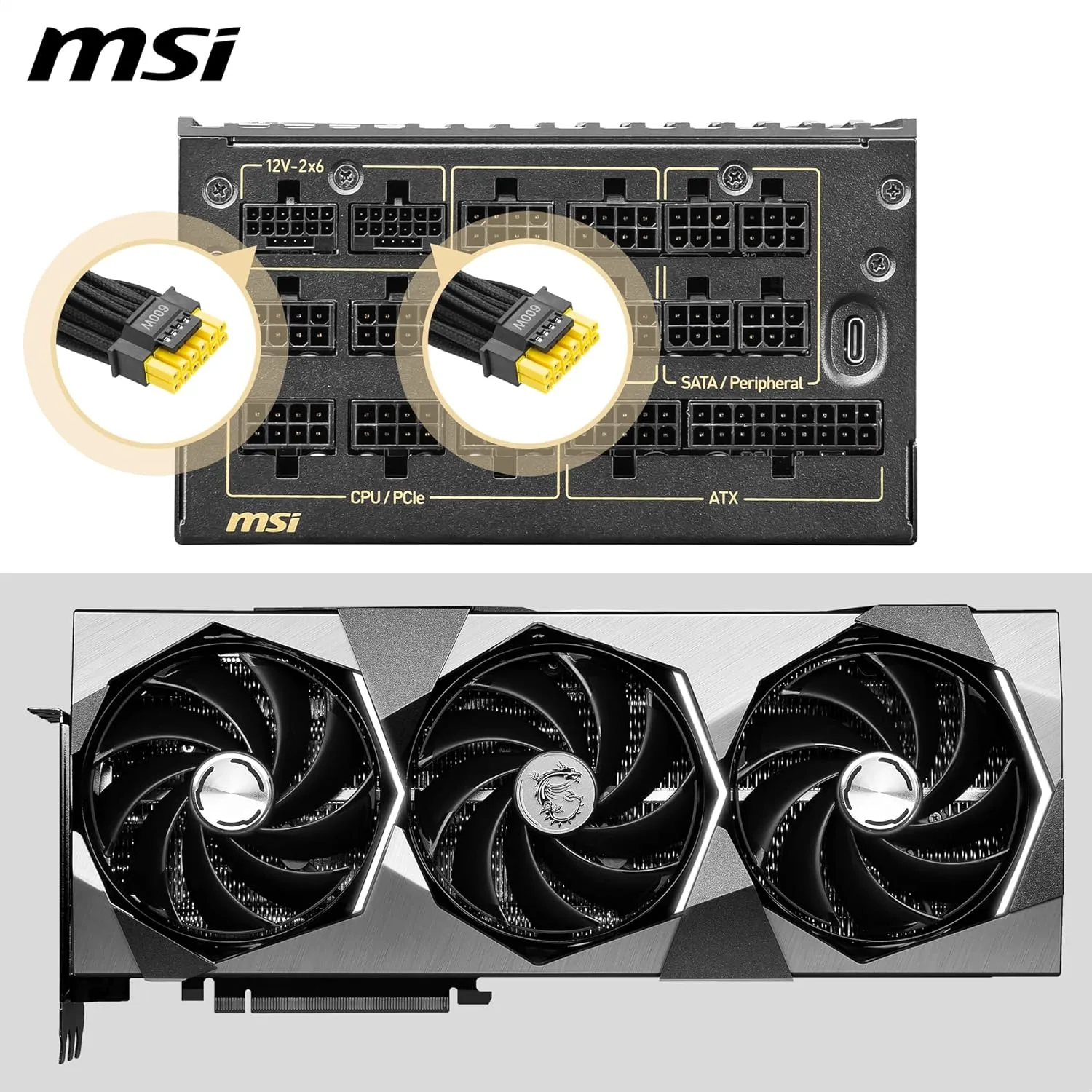 MSI MEG Ai1600T PCIE5 Fully Modular 1600W 80+ Titanium Power Supply