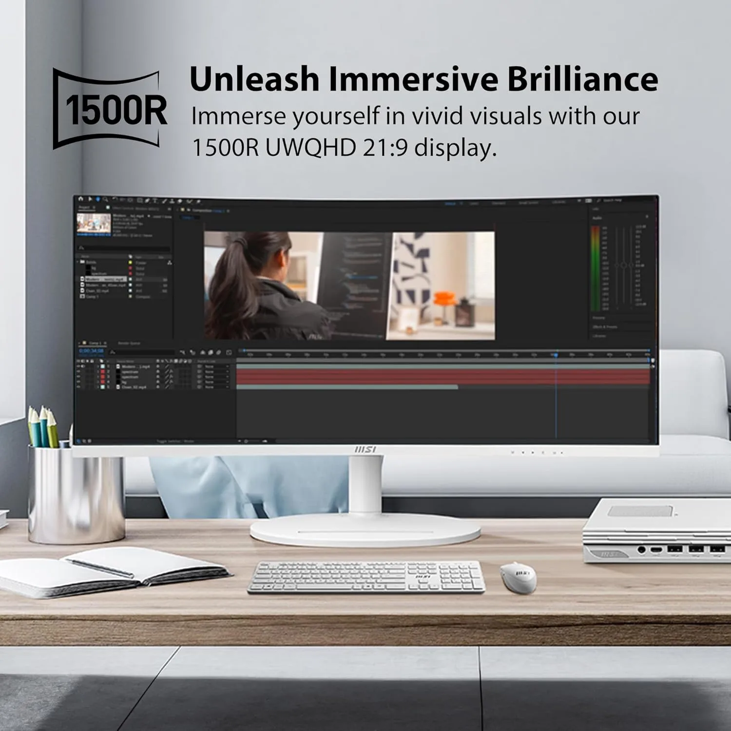 MSI 34-inch UWQHD (3440 x 1440) VA Monitor