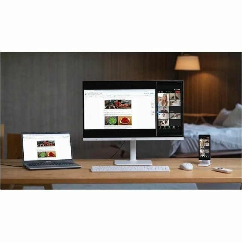 MSI Modern MD272UPSW 27-inch IPS 4K UHD Smart Monitor, White