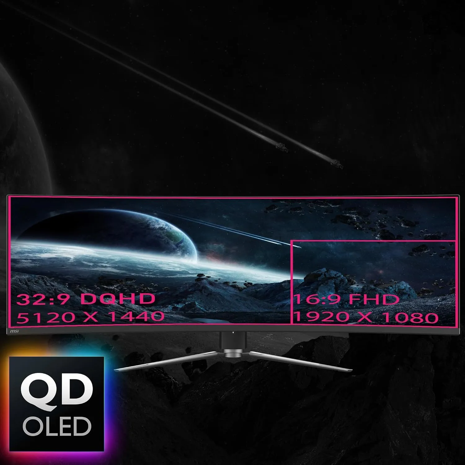 MSI MPG 491 QD-OLED 49-inch Curved Gaming Monitor