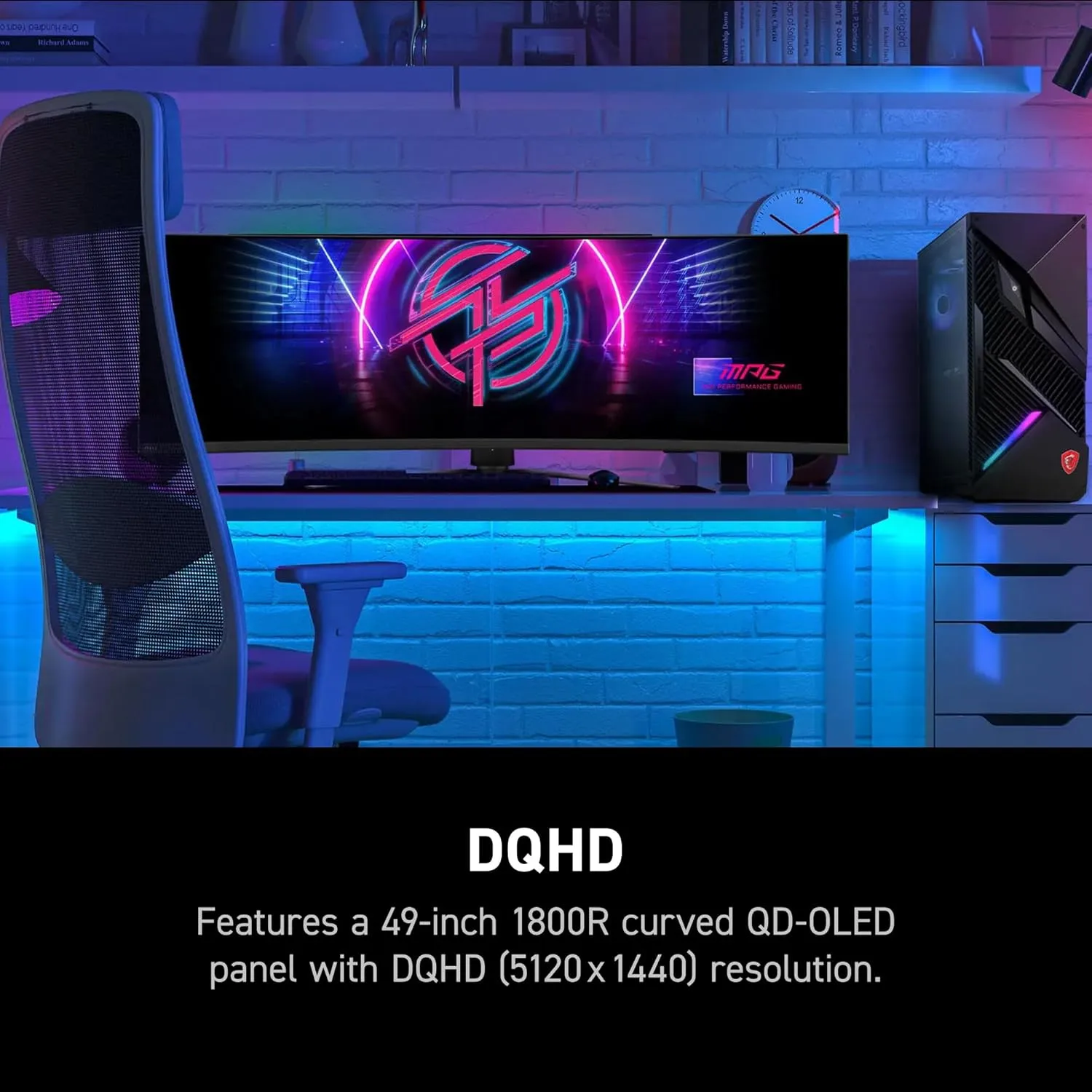 MSI MPG 491 QD-OLED 49-inch Curved Gaming Monitor