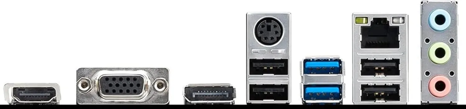 MSI PRO H610M-G DDR4 Motherboard (12th/13th/14th Gen Intel Core, LGA 1700 Socket, DDR4, PCIe 4, SATA 6Gb/s, 1Gbps LAN, M.2 Slots, USB 3.2, mATX) [H610M DDR4] 4K screen output