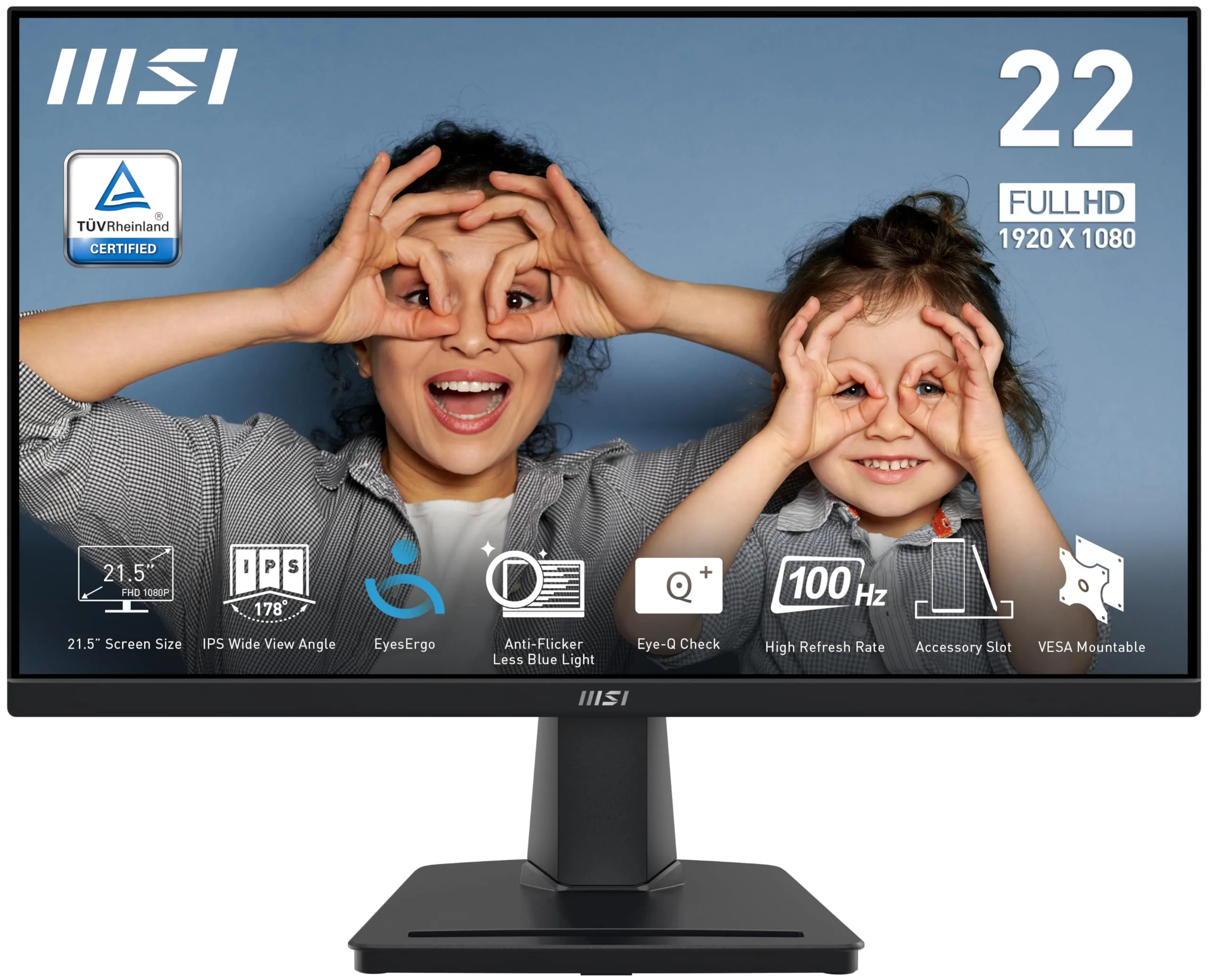 MSI PRO MP225 22-inch IPS 1920x1080 FHD 100Hz Monitor