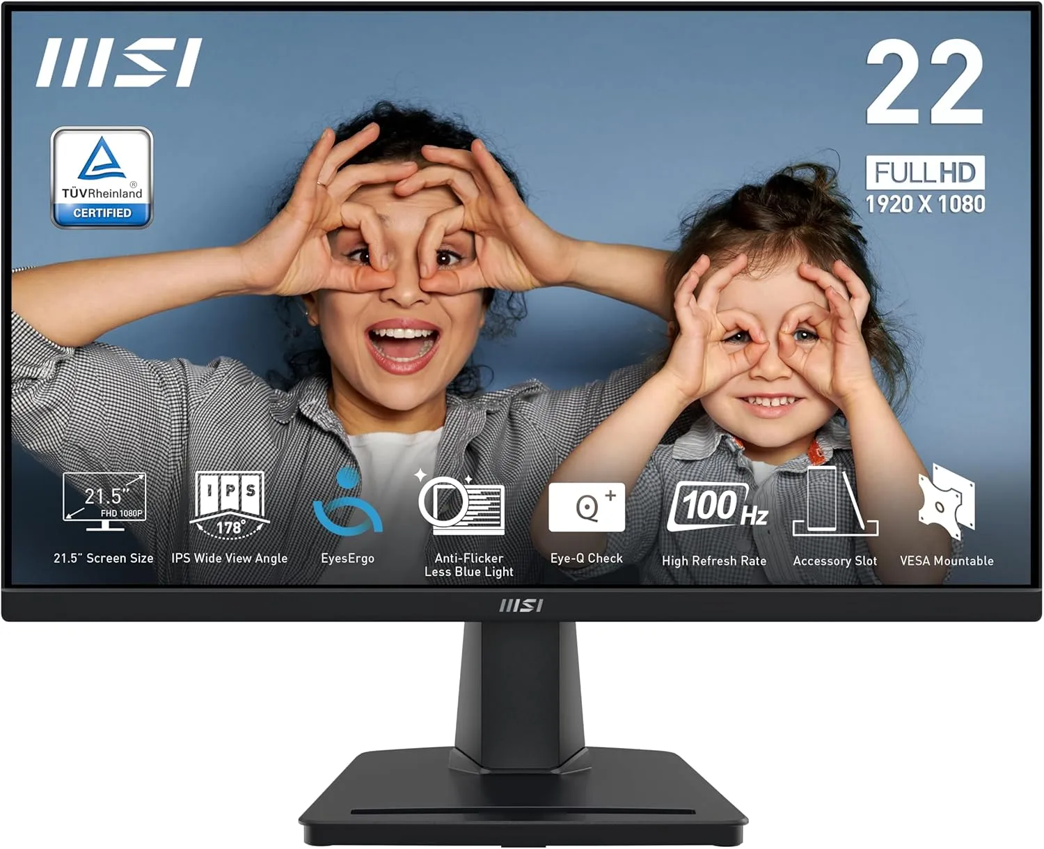 MSI PRO MP225 22-inch IPS 1920x1080 FHD 100Hz Monitor