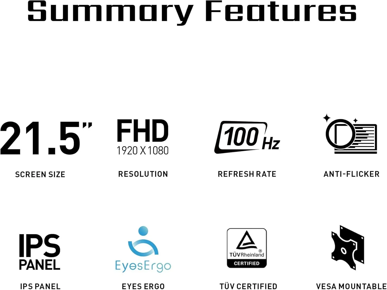 MSI PRO MP225 22-inch IPS 1920x1080 FHD 100Hz Monitor