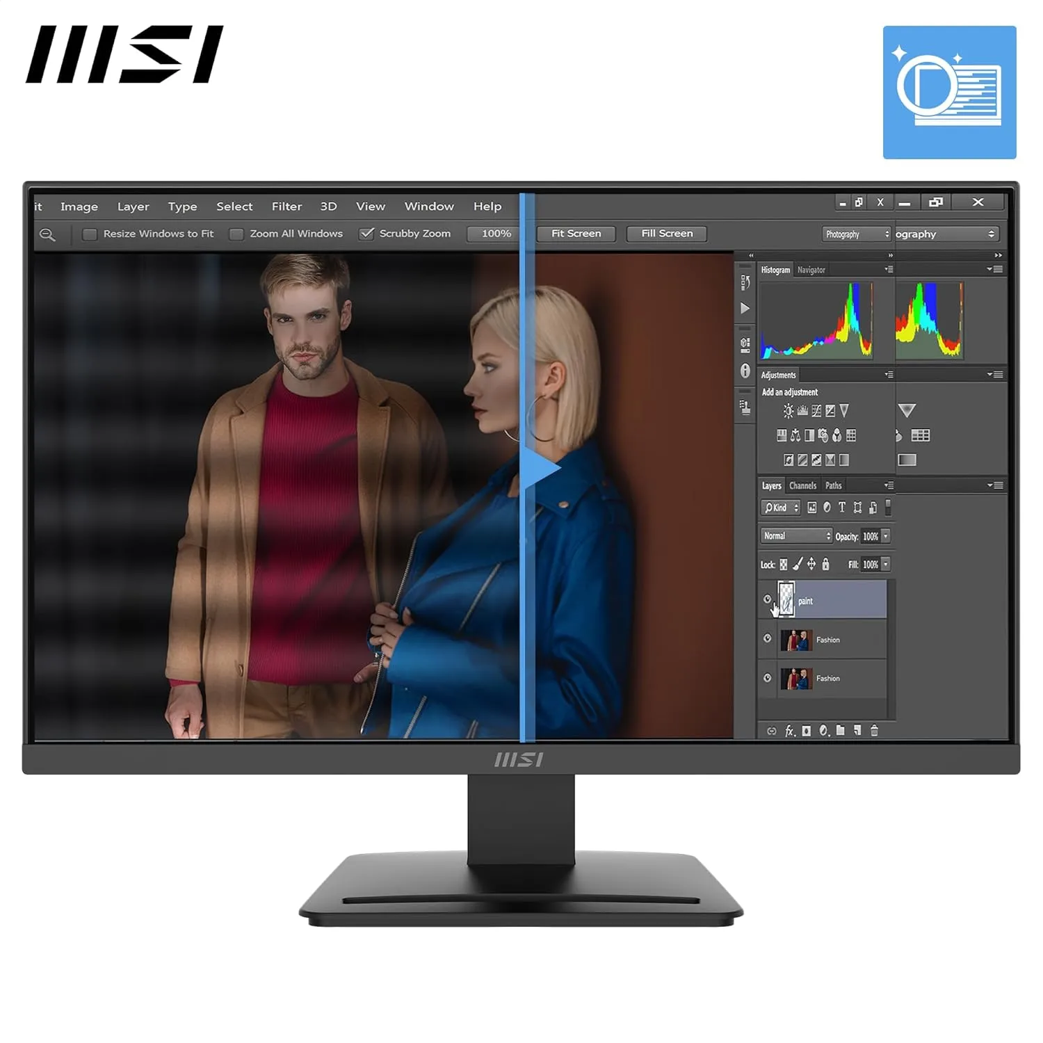 MSI PRO IPS FHD Monitor — Adaptive-Sync & HDR Ready