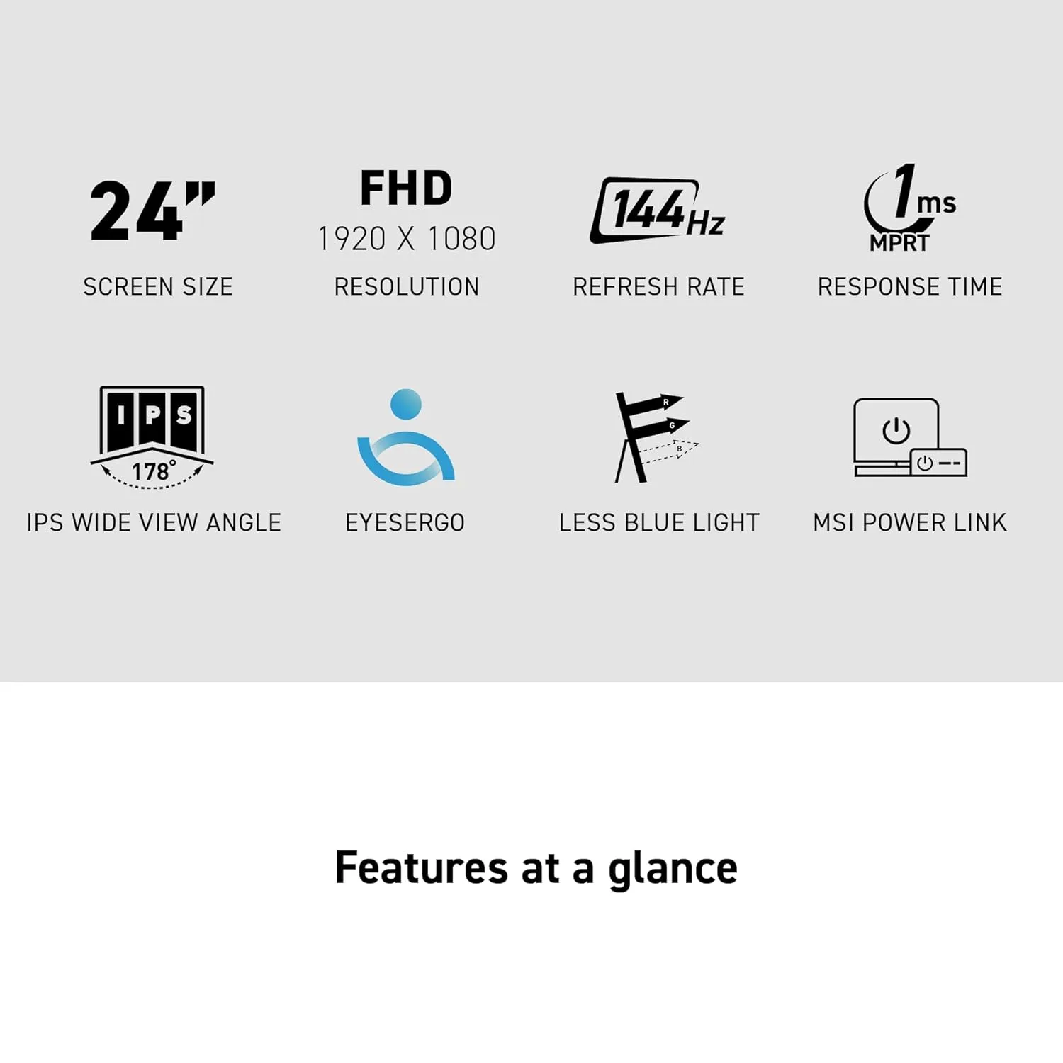 MSI PRO IPS FHD Monitor — Adaptive-Sync & HDR Ready