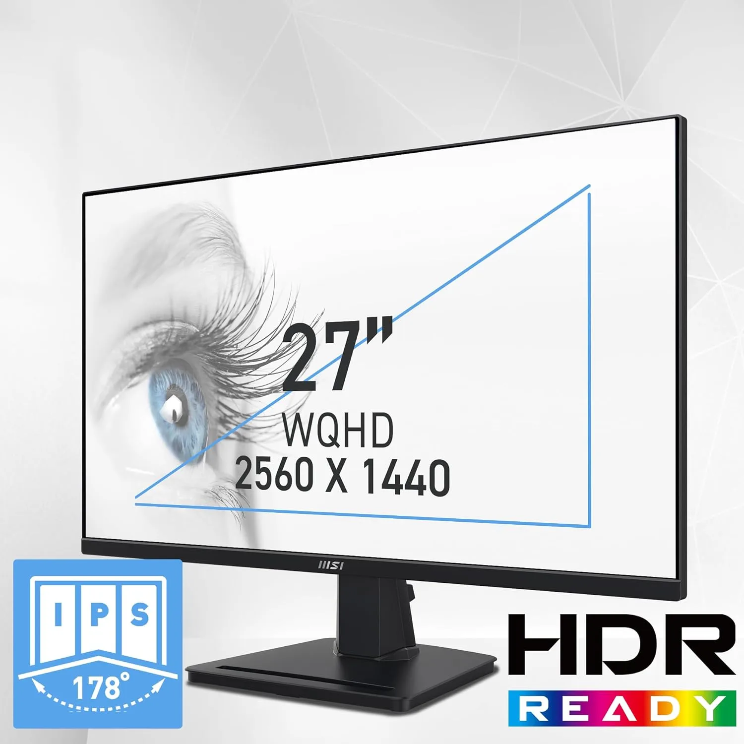 MSI PRO MP275Q 27-inch WQHD (2560x1440) IPS Monitor, 100Hz