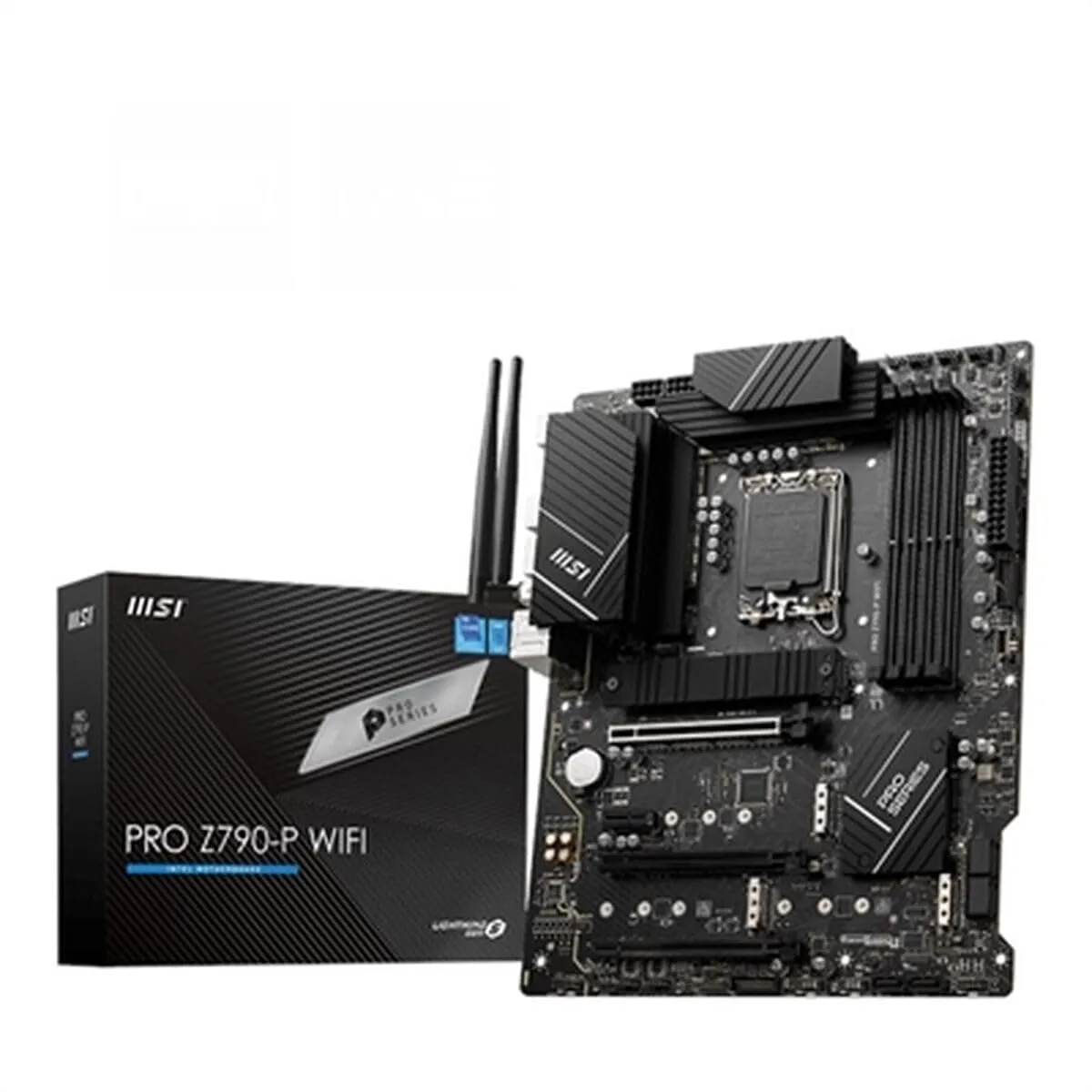 MSI PRO Z790-P WiFi ProSeries Motherboard (Supports 12th/13th/14th Gen Intel Processors, LGA 1700, DDR5, PCIe 5.0, M.2, 2.5Gbps LAN, USB 3.2 Gen2, HDMI/DP, Wi-Fi 6E, Bluetooth 5.3, ATX)