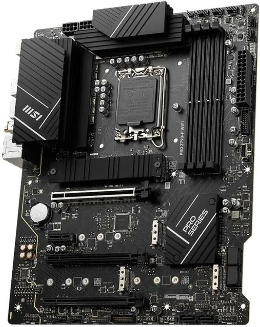 MSI PRO Z790-P WiFi ProSeries Motherboard (Supports 12th/13th/14th Gen Intel Processors, LGA 1700, DDR5, PCIe 5.0, M.2, 2.5Gbps LAN, USB 3.2 Gen2, HDMI/DP, Wi-Fi 6E, Bluetooth 5.3, ATX)
