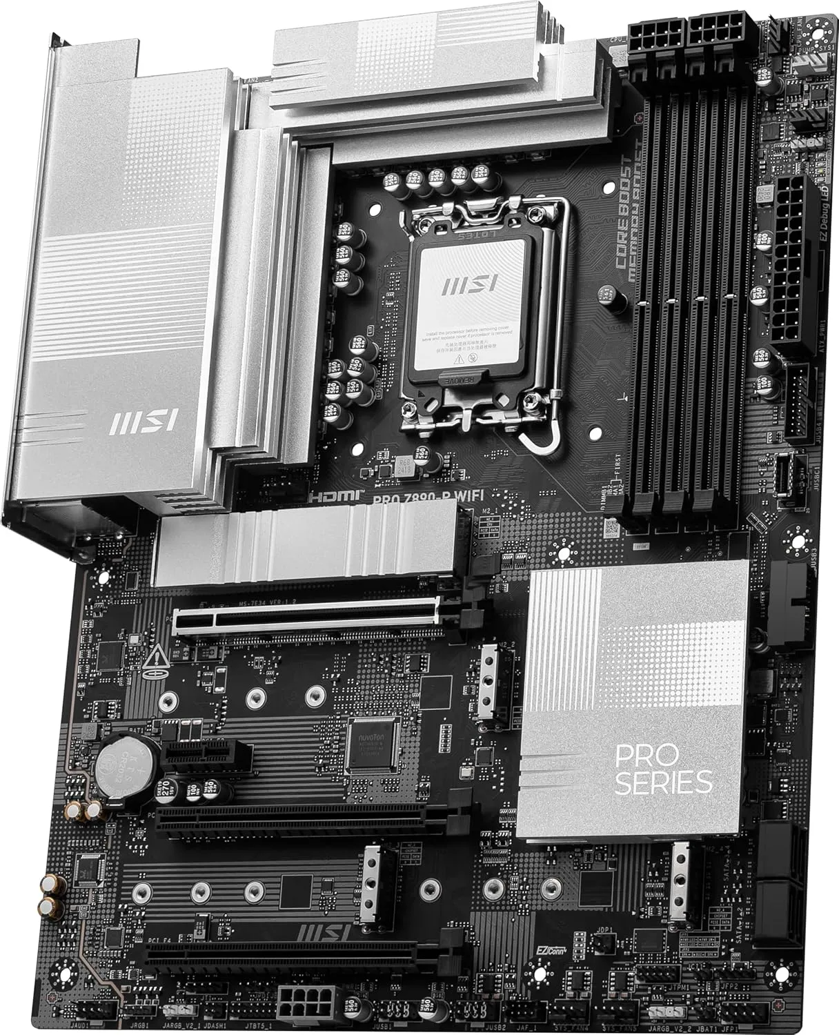 MSI PRO Z890-P WiFi Motherboard (LGA1851, DDR5, PCIe 5.0, Wi‑Fi 7, ATX)