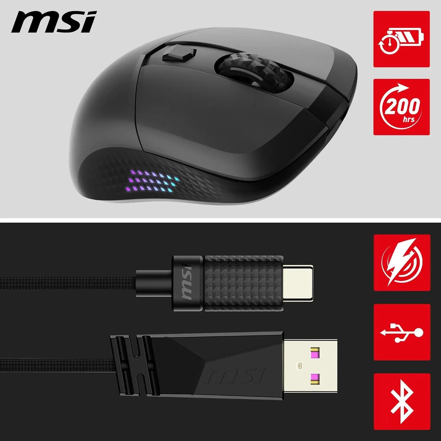MSI VERSA 300 Wireless Gaming Mouse