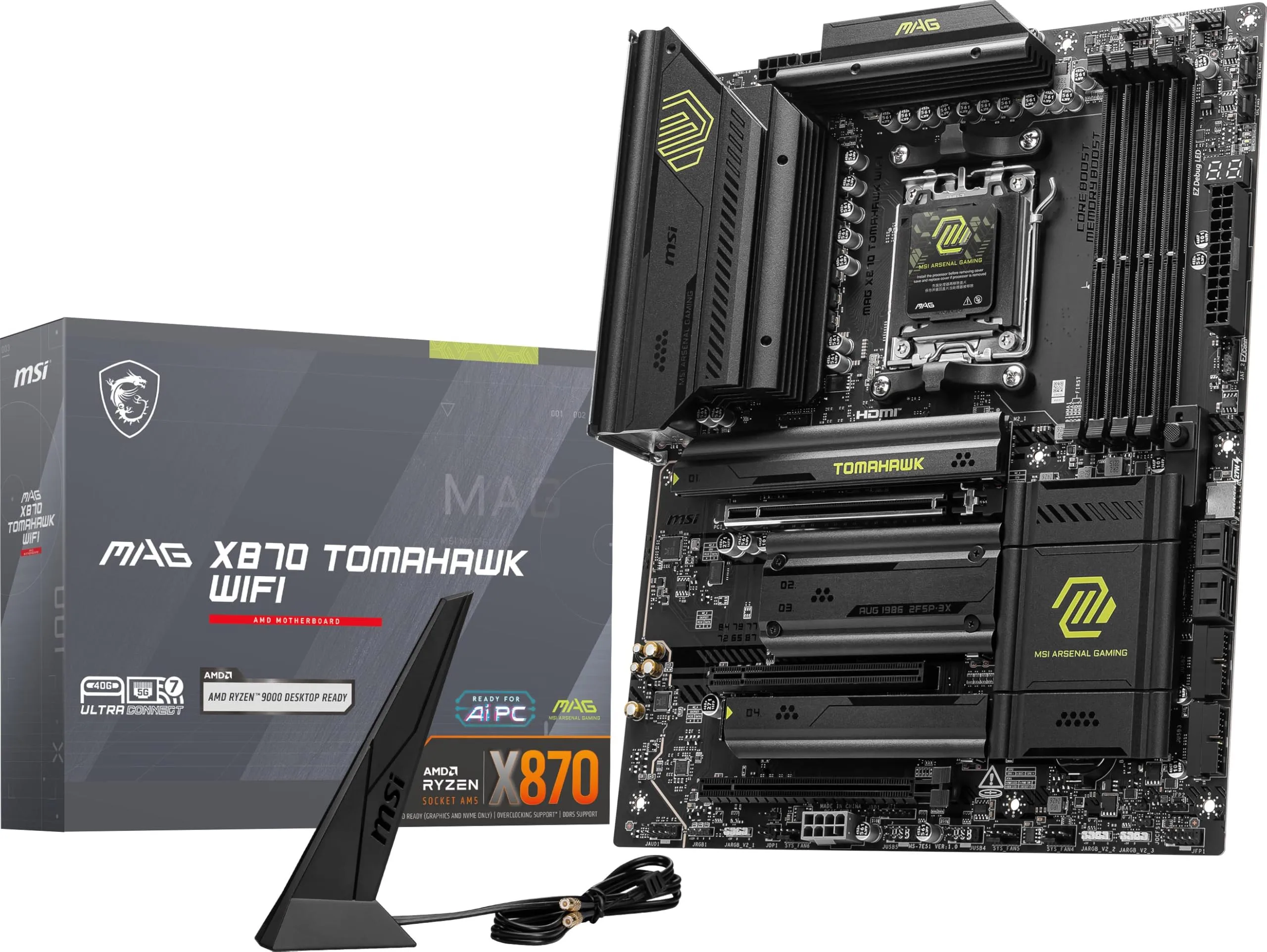 MSI X870/X870E AM5 ATX Motherboard - DDR5, PCIe 5.0, M.2 Gen5, Wi‑Fi 7