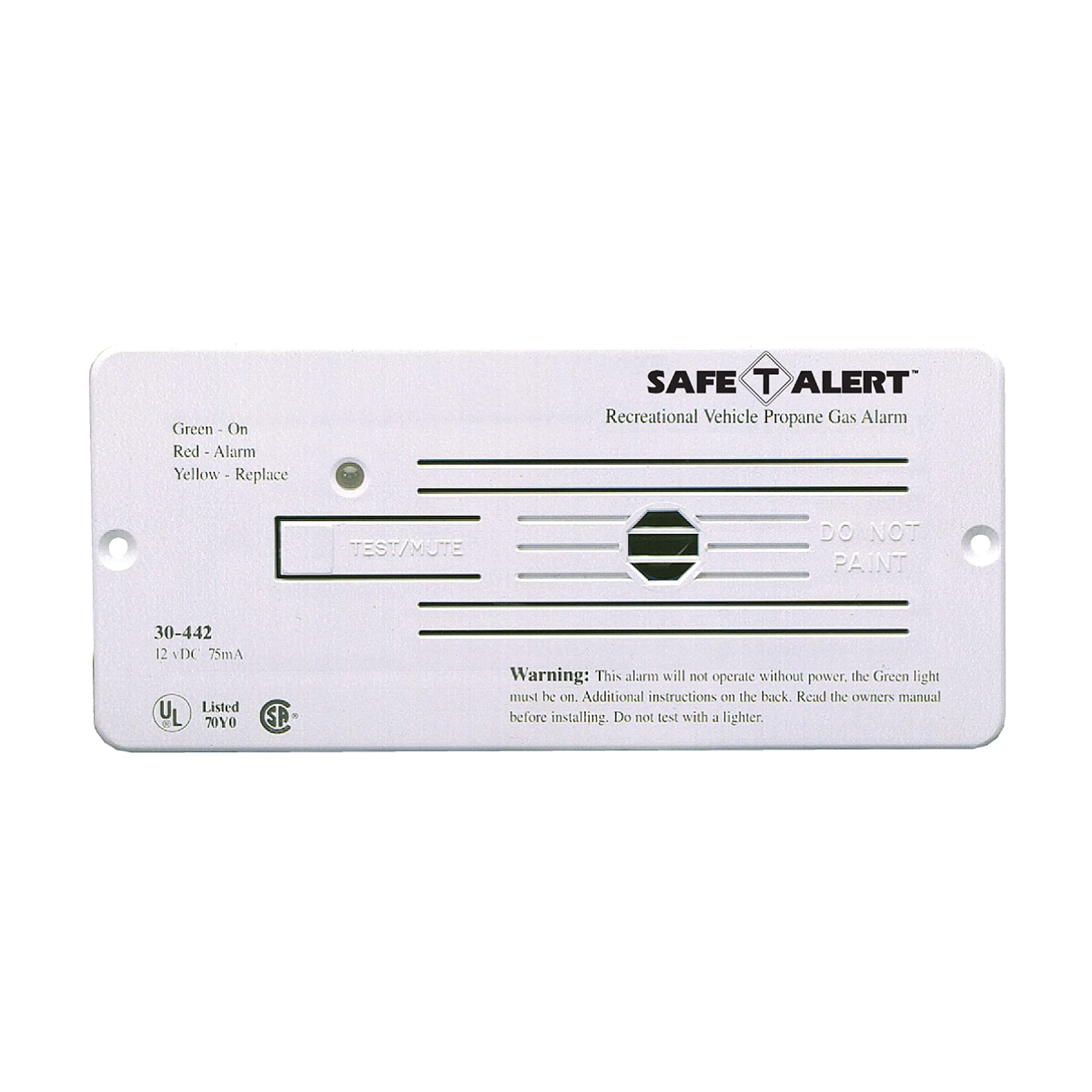 Safe-T-Alert 30 Series 12V RV Propane Alarm - White